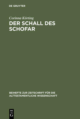 Körting | Der Schall des Schofar | Buch | 978-3-11-016636-1 | sack.de