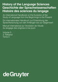 Auroux / Versteegh / Koerner |  History of the Language Sciences / Geschichte der Sprachwissenschaften / Histoire des sciences du langage. 3. Teilband | Buch |  Sack Fachmedien