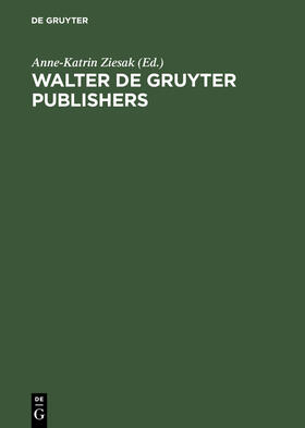 Ziesak | Walter de Gruyter Publishers | Buch | 978-3-11-016741-2 | sack.de