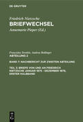 Trenkle / Bollinger / Pieper |  Briefe von und an Friedrich Nietzsche Januar 1875 - Dezember 1879. Gesamtregister zur zweiten Abteilung | Buch |  Sack Fachmedien
