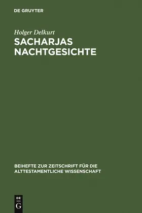 Delkurt |  Sacharjas Nachtgesichte | Buch |  Sack Fachmedien