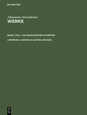 Savvidis |  Oratio III contra Arianos | Buch |  Sack Fachmedien