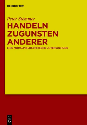 Stemmer |  Handeln zugunsten anderer | Buch |  Sack Fachmedien