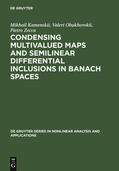 Kamenskii / Zecca / Obukhovskii |  Condensing Multivalued Maps and Semilinear Differential Inclusions in Banach Spaces | Buch |  Sack Fachmedien