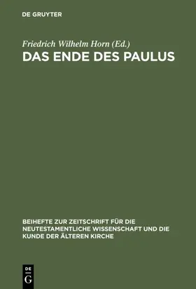 Horn |  Das Ende des Paulus | Buch |  Sack Fachmedien