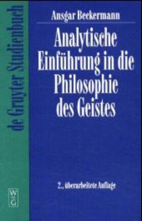 Beckermann |  Analytische Einführung in die Philosophie des Geistes | Buch |  Sack Fachmedien