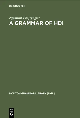 Frajzyngier | A Grammar of Hdi | Buch | 978-3-11-017071-9 | sack.de