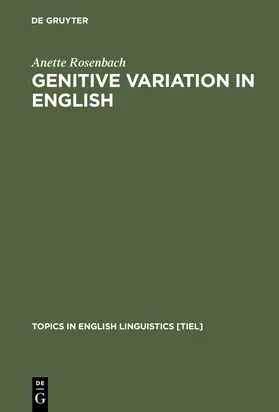 Rosenbach |  Genitive Variation in English | Buch |  Sack Fachmedien