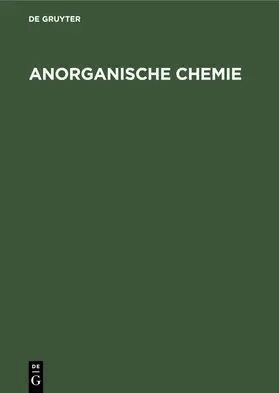 Riedel |  Anorganische Chemie | Buch |  Sack Fachmedien