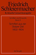 Herms / Meckenstock / Pietsch |  Schriften aus der Stolper Zeit (1802-1804) | Buch |  Sack Fachmedien