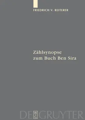 Reiterer |  Zählsynopse zum Buch Ben Sira | Buch |  Sack Fachmedien