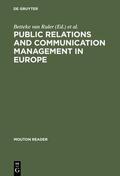Vercic / Ruler |  Public Relations and Communication Management in Europe | Buch |  Sack Fachmedien