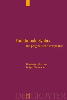 Hoffmann |  Funktionale Syntax | Buch |  Sack Fachmedien