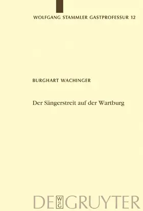 Wachinger |  Der Sängerstreit auf der Wartburg | Buch |  Sack Fachmedien