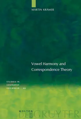 Krämer | Vowel Harmony and Correspondence Theory | Buch | 978-3-11-017948-4 | sack.de
