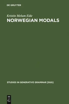 Eide |  Norwegian Modals | Buch |  Sack Fachmedien