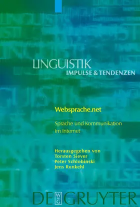 Siever / Runkehl / Schlobinski | Websprache.net | Buch | 978-3-11-018110-4 | sack.de