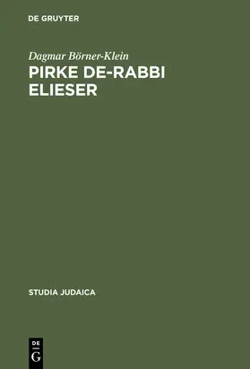 Börner-Klein |  Pirke de-Rabbi Elieser | Buch |  Sack Fachmedien