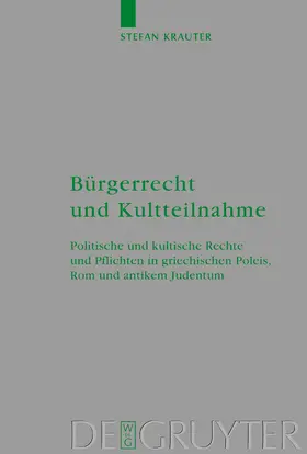 Krauter |  Bürgerrecht und Kultteilnahme | Buch |  Sack Fachmedien
