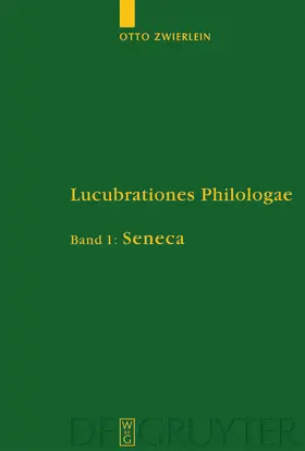 Zwierlein / Schmitz / Jakobi |  Seneca | Buch |  Sack Fachmedien