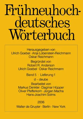 Denkler / Hüpper / Solms |  d - deube | Buch |  Sack Fachmedien