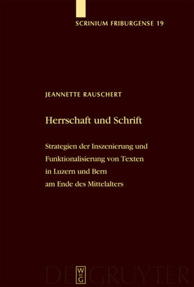 Rauschert |  Herrschaft und Schrift | Buch |  Sack Fachmedien