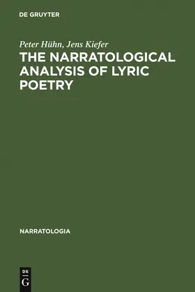 Hühn / Kiefer |  The Narratological Analysis of Lyric Poetry | Buch |  Sack Fachmedien
