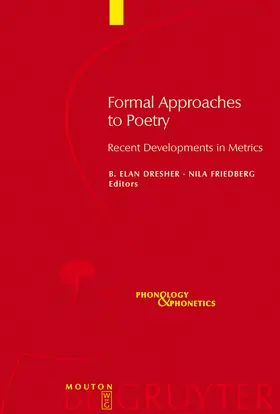 Friedberg / Dresher |  Formal Approaches to Poetry | Buch |  Sack Fachmedien