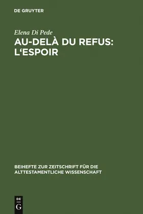 Di Pede |  Au-delà du refus: l'espoir | Buch |  Sack Fachmedien