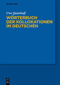 Quasthoff |  Wörterbuch der Kollokationen im Deutschen | Buch |  Sack Fachmedien