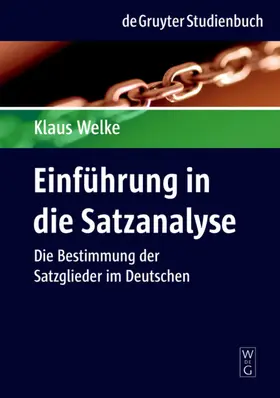 Welke |  Einführung in die Satzanalyse | Buch |  Sack Fachmedien