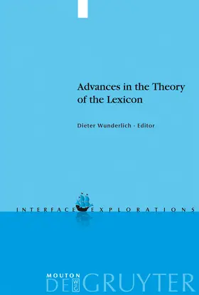 Wunderlich |  Advances in the Theory of the Lexicon | Buch |  Sack Fachmedien