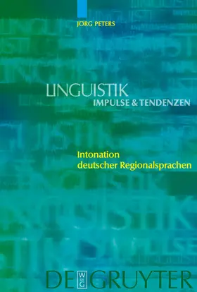 Peters |  Intonation deutscher Regionalsprachen | Buch |  Sack Fachmedien