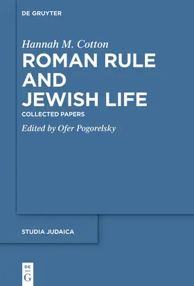 Cotton / Pogorelsky |  Roman Rule and Jewish Life | Buch |  Sack Fachmedien