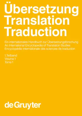 Kittel / Frank / Greiner |  Übersetzung - Translation - Traduction. 1. Teilband | eBook | Sack Fachmedien