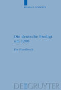 Schiewer |  Die deutsche Predigt um 1200 | Buch |  Sack Fachmedien