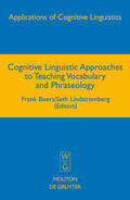 Lindstromberg / Boers |  Cognitive Linguistic Approaches to Teaching Vocabulary and Phraseology | Buch |  Sack Fachmedien