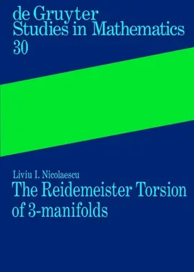 Nicolaescu | The Reidemeister Torsion of 3-Manifolds | E-Book | sack.de
