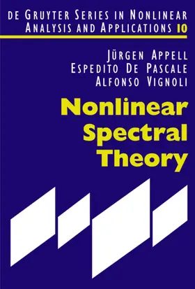 Appell / De Pascale / Vignoli | Nonlinear Spectral Theory | E-Book | sack.de