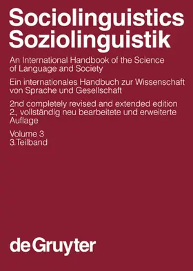 Ammon / Dittmar / Ulrich / Dittmar |  Sociolinguistics / Soziolinguistik. Volume 3 | eBook | Sack Fachmedien