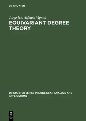 Ize / Vignoli | Equivariant Degree Theory | E-Book | sack.de