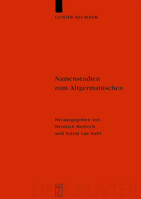 Neumann / van Nahl / Hettrich |  Namenstudien zum Altgermanischen | Buch |  Sack Fachmedien