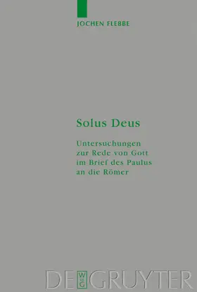 Flebbe |  Solus Deus | Buch |  Sack Fachmedien