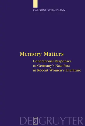 Schaumann |  Memory Matters | Buch |  Sack Fachmedien