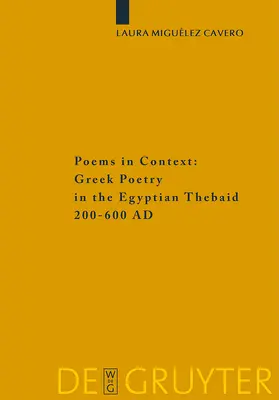 Miguélez-Cavero |  Poems in Context | Buch |  Sack Fachmedien