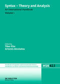 Alexiadou / Kiss |  Syntax - Theory and Analysis. Volume 1 | Buch |  Sack Fachmedien