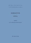 Horatius Flaccus / Shackleton Bailey |  Horatius Flaccus, Q: Opera | Buch |  Sack Fachmedien