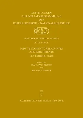 Porter |  New Testament Greek Papyri and Parchments | Buch |  Sack Fachmedien