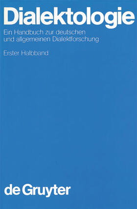 Besch / Knoop / Putschke |  Dialektologie. 1. Halbband | eBook | Sack Fachmedien