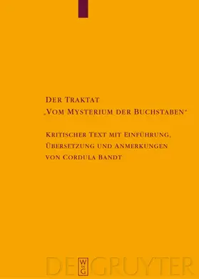 Bandt |  Der Traktat "Vom Mysterium der Buchstaben" | eBook | Sack Fachmedien
